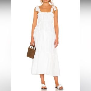 Faithful The Brand - Bellamy Midi Dress - White